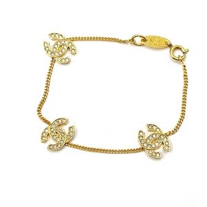 Stunning Chanel Crystal CC bracelet